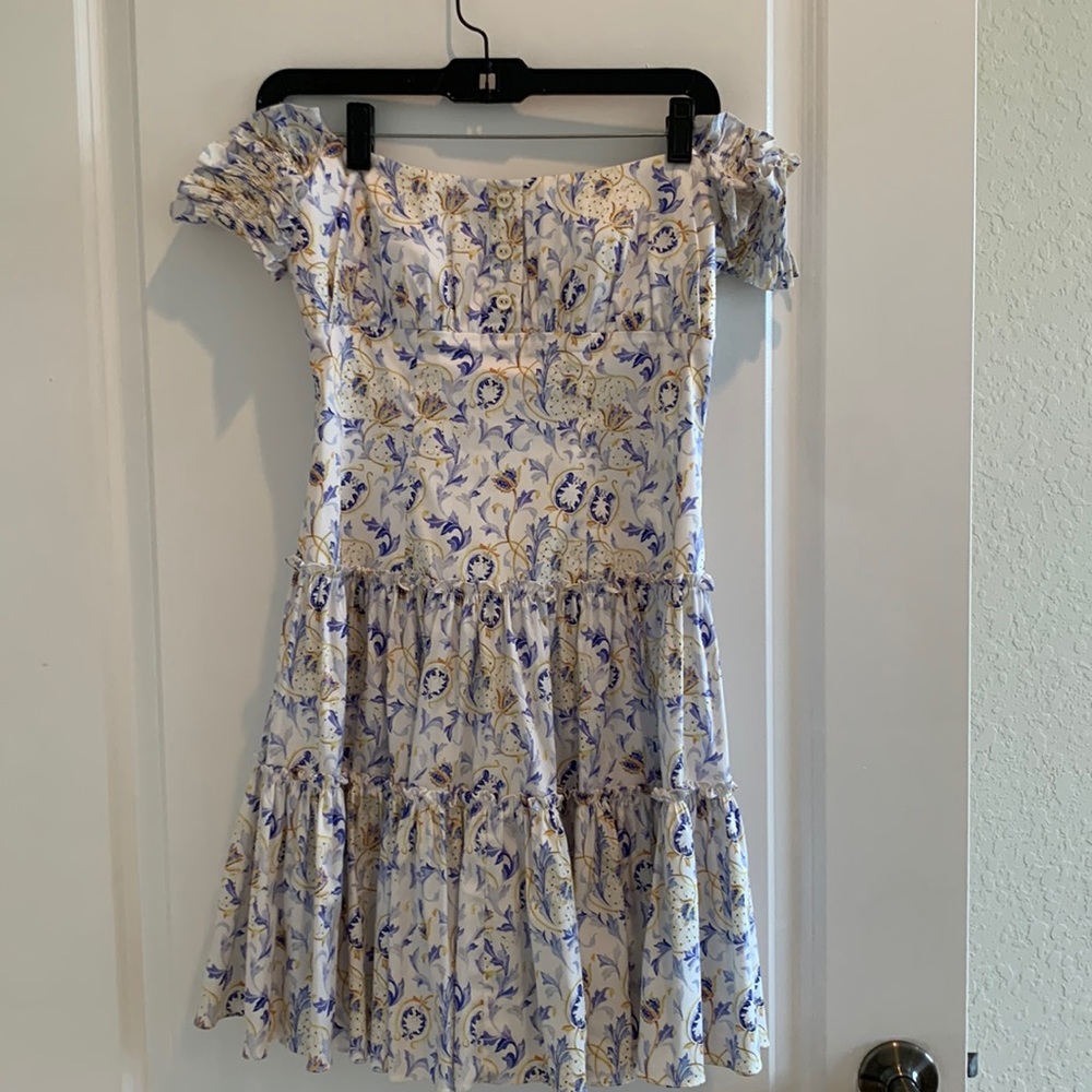 Carolina Constas off the shoulder mini dress size small